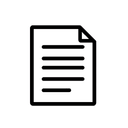 Минималистичная иконка процесса проверки Whitepaper для анализа новых ICO проектов от Ико Календарь